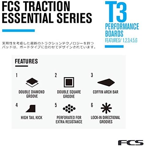 Miniatura 4 de FCS T-3 Traction Pad - BlackBlue