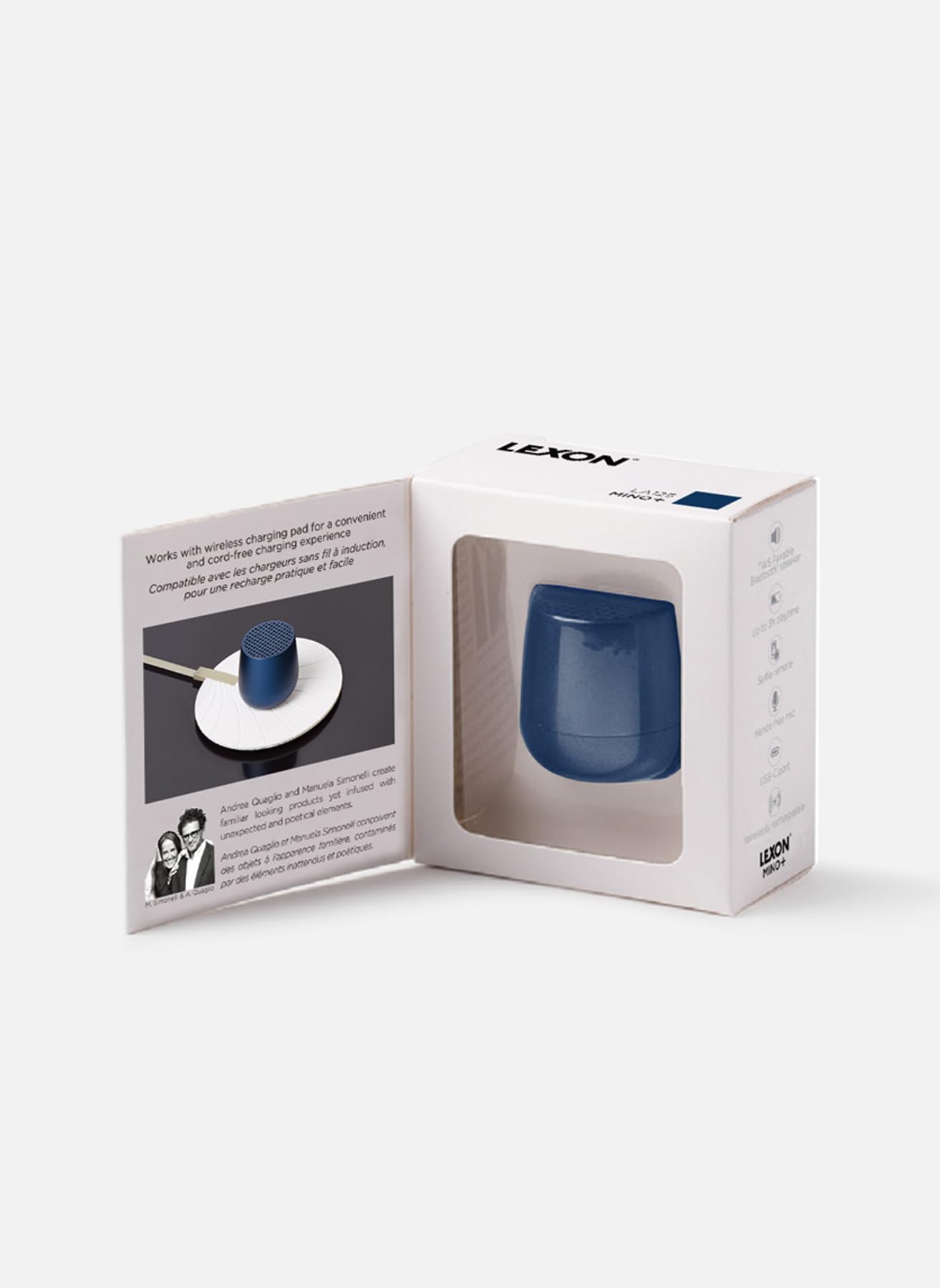 Lexon Mino+ Altavoz Recargable Bluetooth (Azul Claro) — view 8