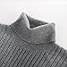 PJ PAUL JONES Mens Turtleneck Mock Turtleneck for Men Turtle Neck Sweater for Men Grey M