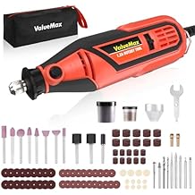ValueMax Power Rotary Tool Kit, 1.2-Amp Variable Speed Corded Rotary Tool with 120 Pcs Accessories for Crafting, Including Carving, Engraving, Sanding, Polishing, Cutting tools and Carrying Bag