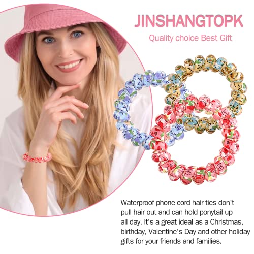 Spiral Hair Ties, Coil Hair Ties, 10 Pcs Hair Ties, Small Colorful Hair Coils, Phone Cord Hair Rings, Ponytail Holder Coil For Women Girls, Perfect For Thick, Thin, Short, Long And Any Hair Color #TOP3