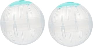 MERRYHAPY 2 Pçs Hamster Correndo Bola Anão Hamster Cão Brinquedo Especial Bolas De Exercício Hamster Mini Cristais Mini Bolas Esportivas Mini Brinquedos Animais Correndo Rodas De Hamster