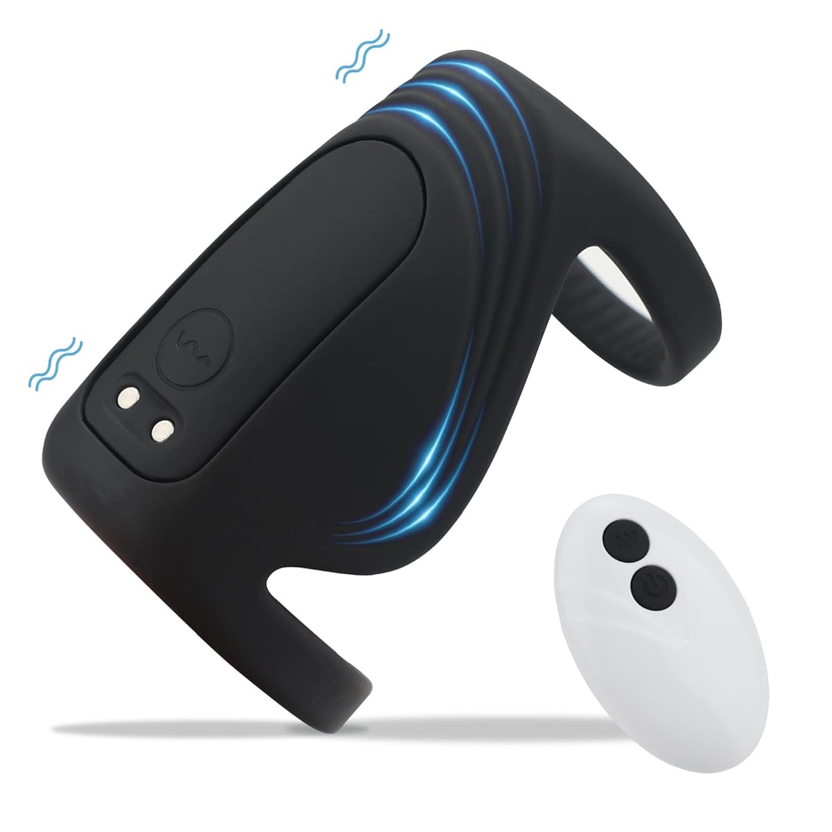 コックリング ペニスリング 10種振動パタン パワフル振動 太いペニス 電動バイブ 男性用 大人のおもちゃ 高弾力柔らかいシリコン製 USB磁気充電 静音 防水 ペニス 人気 男性 操作簡単 男女共用 (黒)