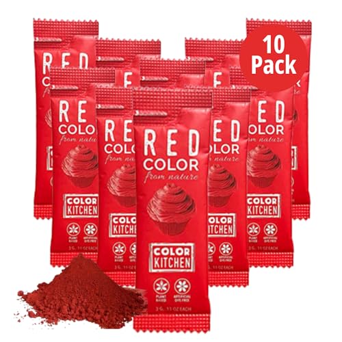Color Kitchen Red Food Coloring Powder (Pack of 10)