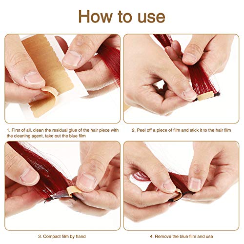 Image of Blulu 360 Pcs Tape in Hair Extension Replacement Tape, Nude Color
