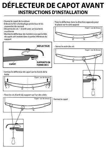 Bra de capot Audi Q3 2011-2018 : déflecteur protection gravillons