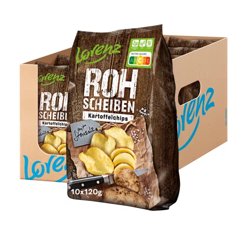Lorenz Snack World Rohscheiben Steinsalz, 10er Pack (10 x 120 g)