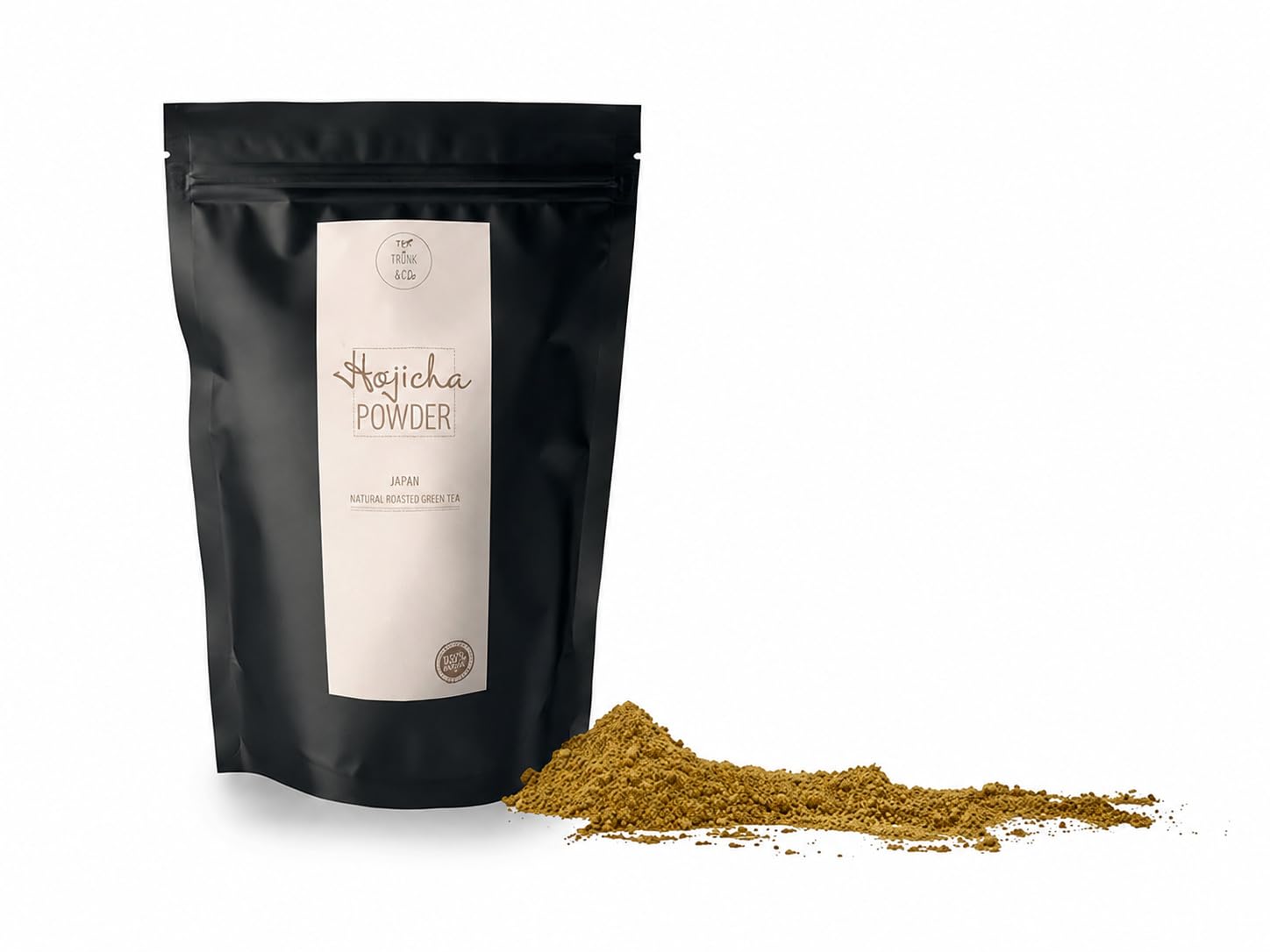 Teemando Bio Hojicha Powder – Grüner Tee Japan, Pulver im Beutel, 200 g