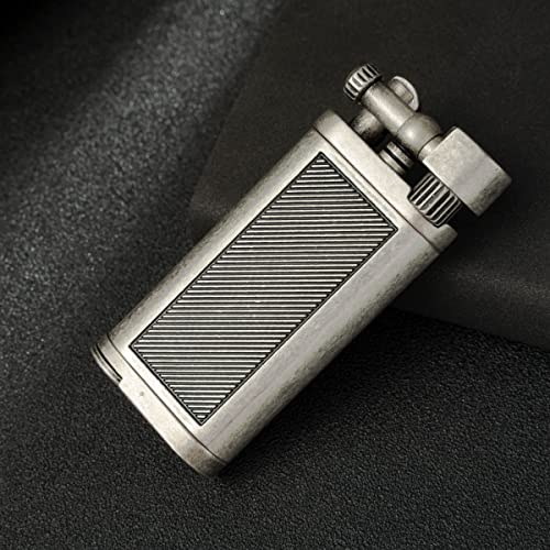 Encendedor Retro metálico con llama suave angular 45° miniatura 6