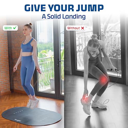 Yes4All 54"X36"X7" Large Pvc Jump Rope Mat With Carrying Bag, High-Density Material Customized For Jump Roping, Non-Slip, Waterproof Indoor And Outdoor, Damage-Free Equipment And Floor #TOP4
