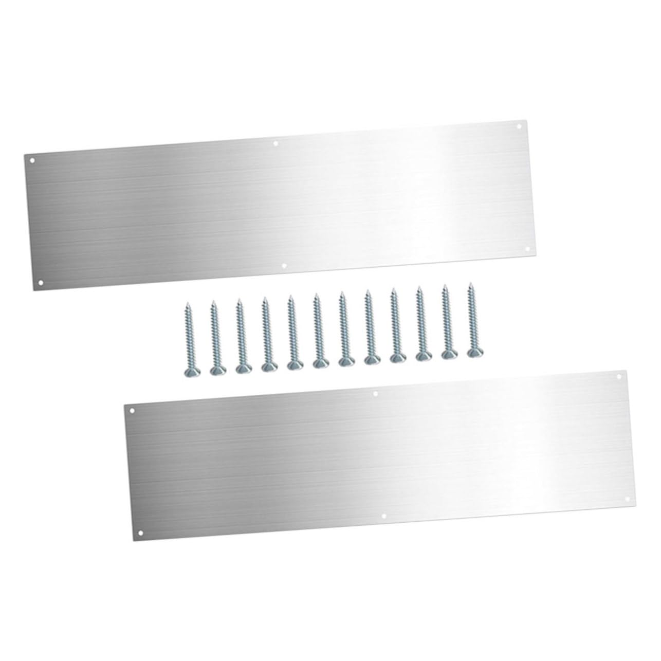 HOMSFOU 1 Juego Protector De Panel De Puerta Placa De La Puerta Tablero De Puerta Barrido De Puerta Metálica Placa De Empuje De La Puerta Portero Acero Inoxidable Placa De Refuerzo
