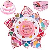 Loyaa Girls Makeup Toys Real Cosmetic Girls Toy Washable Makeup Kits for Girls Flower Shaped Beauty...