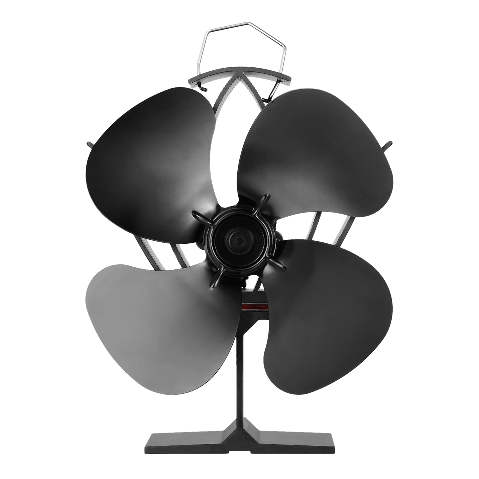 Buy TEENGSE 4 Blade Heat Powered Wood Stove Fan, Mini Portable Non