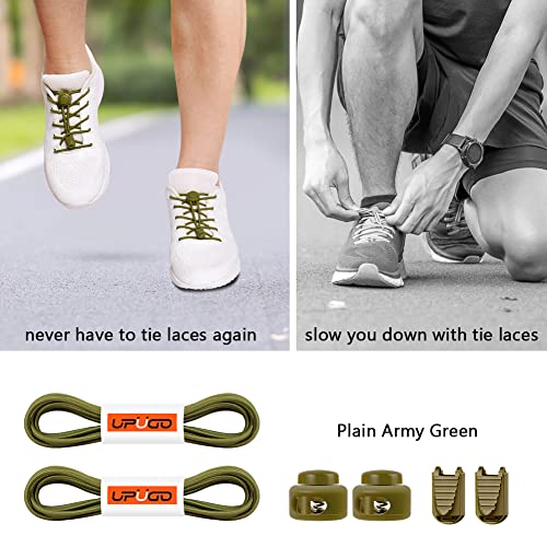 Image of UpUGo Elastic Shoe Laces, No Tie Shoe Laces Tieless for Kids, Adults, Elderly, One Size Fit All
