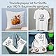 WinnerTransfer Professionelle Inkjet Transferfolien Für helle Stoffe A4X8 Blatt Bügelfolie für T- Shirts,Textilienfolie,Transferpapier,Bügelpapier für Bügeleisen und Hitzepresse(D-WT-2-8)