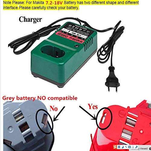 For Makita Dc1804 Dc1822 Dc1414 Battery Charger 7.2V-18V Ni-Cd&Ni-Mh Battery Charge Replacement Power Tool Battery Charger Laipuduo #TOP2