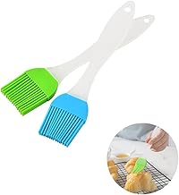 Pack of 2 silicone pastry brushes, kitchen pastry brush, grill brush, pastry brush, BBQ brush for grilling, pastry, stirring, baking, cooking