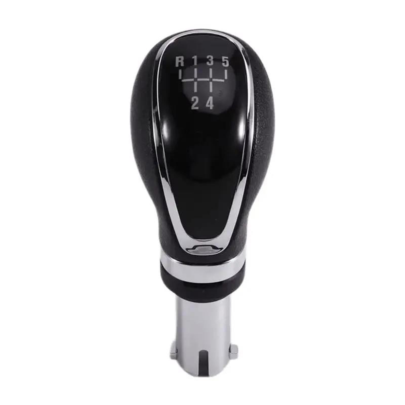 Fhuwaz Black 5Speed Car Gear Knob For Vauxhall For Mokka(J13) 2012-2019 Gearbox Selector Stick Handle Shifter Gear Shift Knob(Black 5Speed)