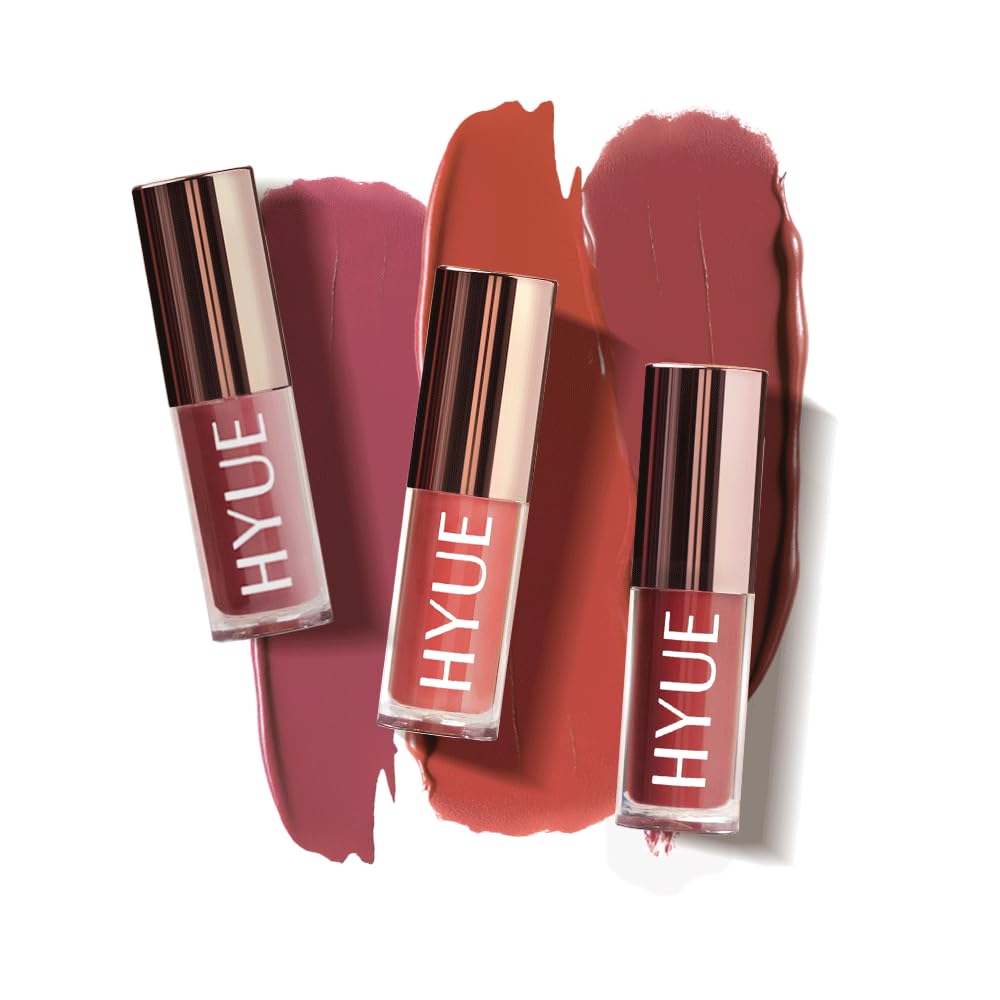 HYUE HydraMatte™ Liquid Lipstick | Barely Bold Bundle | Mauve-licious, Terracotta-Tease, Spicy Tan | 6.6 ml | Long-wear Soft-Matte Finish | Intense Color Payoff | Liquid Lipstick | with Jojoba Oil, Sweet Almond Oil, Indian Gooseberry Extract, Sesame Extract | Travel-Friendly Pack | Precision Tip Applicator.-image-8