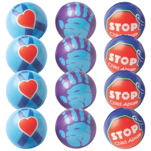 Fun Express - Child Abuse Awareness Relaxable - Toys - Balls - Relaxables - 12 Pieces