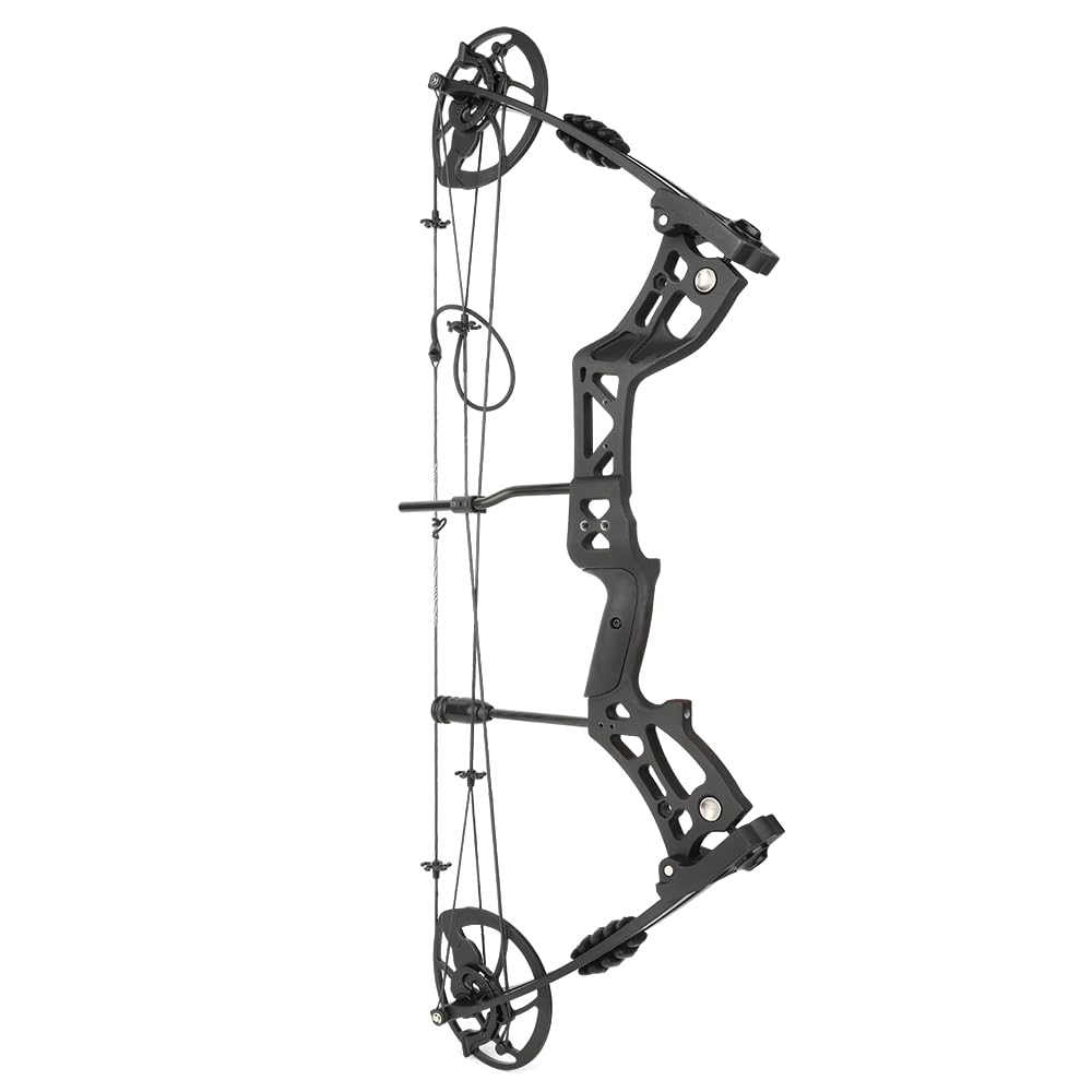 Bogenschießen Jagd Compound Bow Kit RTH 13.6-31.8 kg Draw Length 59.7 cm-78.7 cm, IBO 325FPS, Target Shooting Bow with Accessories for Bowfishing Bogenschießen Jagd