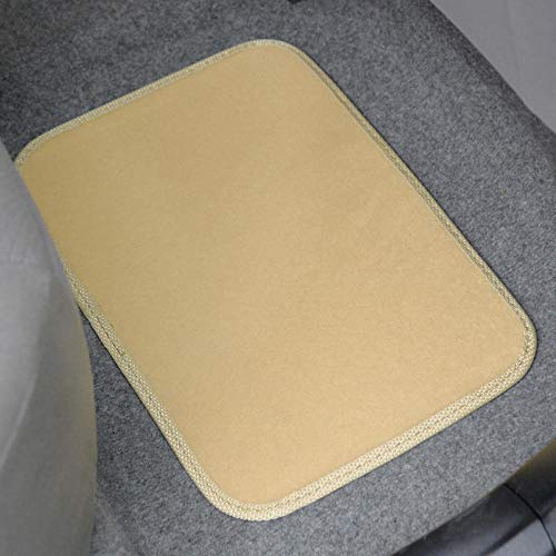 Bdk Light Beige Carpeted 4 Piece Car Suv Floor Mats With Vinyl Heel Pad Car Vehicle Universal Fit (Mt-100-Lb) #TOP5