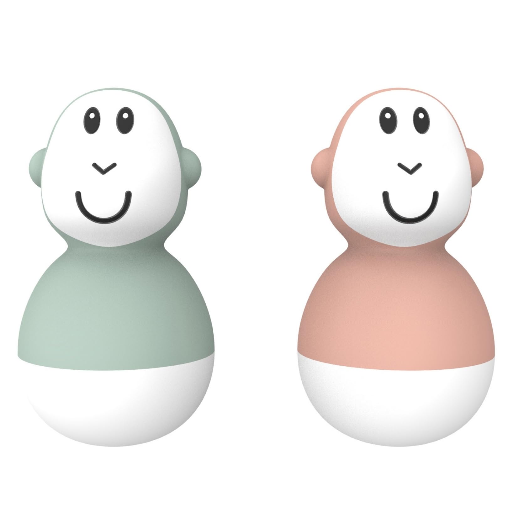 Matchstick Monkey Badezeit Baby Antimikrobielles Baby Badespielzeug Badewackel Wackelfiguren / sensorisches Lernen / leicht zu greifen / 2er Set / ab 12 Monaten