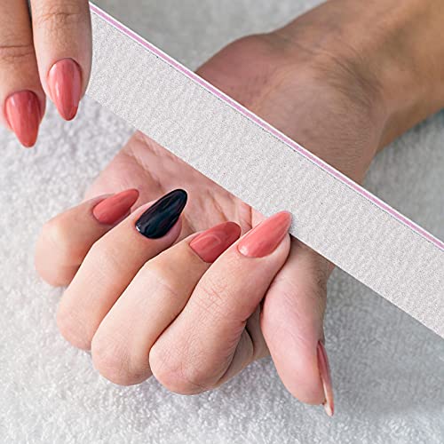 24 Count Nail Files And Buffers, 100/180 Grit Emery Boards Fingernail Files 80/120 Grit Nail Buffers Sanding Block For Natural Nails And Acrylic Nails #TOP7