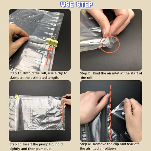 Ufriandz Almofadas de ar para envio Bolsas de ar infláveis ​​de 600 contagens, material de amortecim