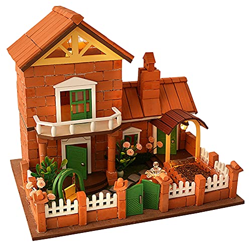 DIY Handmade Villa Modellbau Spielzeug 3D Holz Miniatur Puppenhaus mit Möbel und Musik Handmade Mini Wohnung…