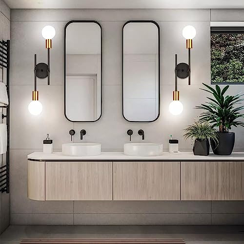 Lámpara de tocador moderna E27 con metalizado elegante 6