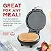 DASH Mini Maker Electric Round Griddle for Individual Pancakes, Cookies, Eggs & other on the go Breakfast, Lunch & Snacks with Indicator Light + Included Recipe Book - Silver