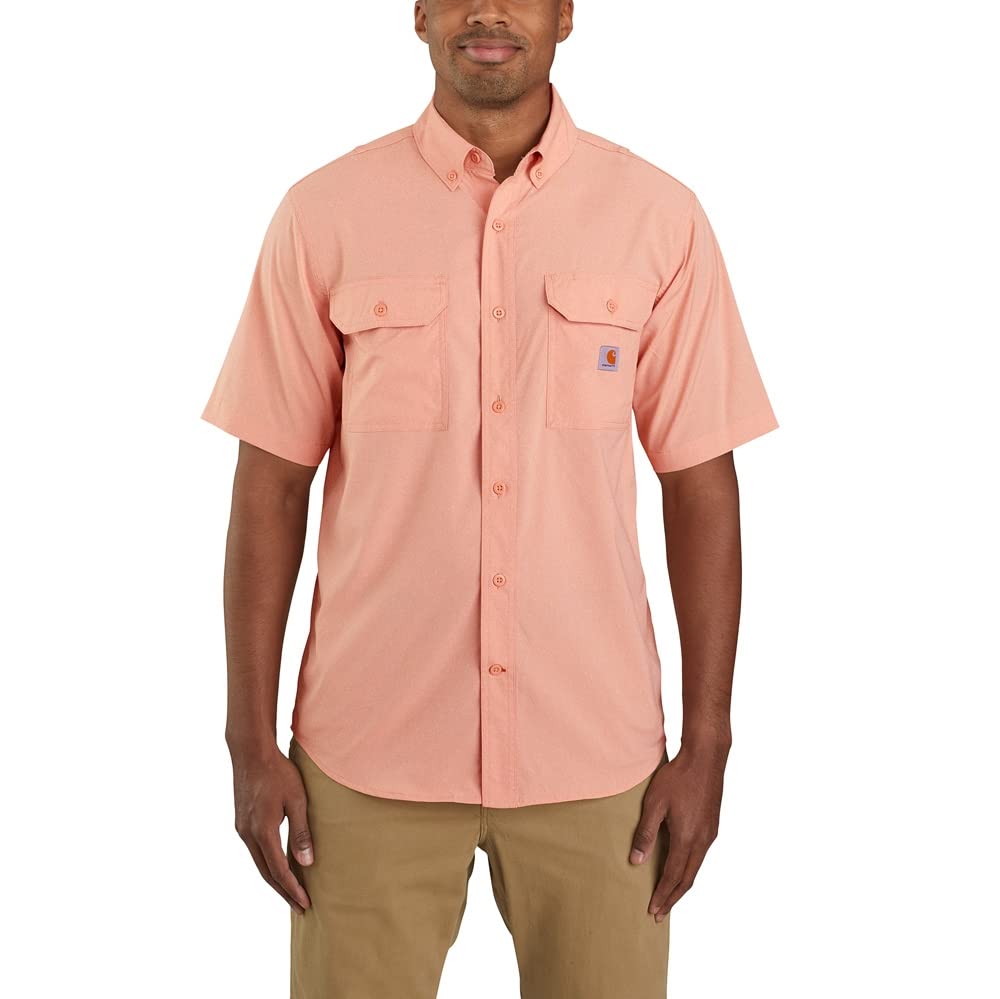 Carhartt Force Camisa Ligera de Manga Corta A Cuadros de Ajuste Relajado Force Camisa Ligera de Manga Corta a Cuadros de Ajuste Relajado Hombre (Pack de 1)