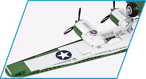 Miniatura 11 de COBI Colección Histórica WWII Consolidated B-24D LIBERATOR Avión verde militar, grande