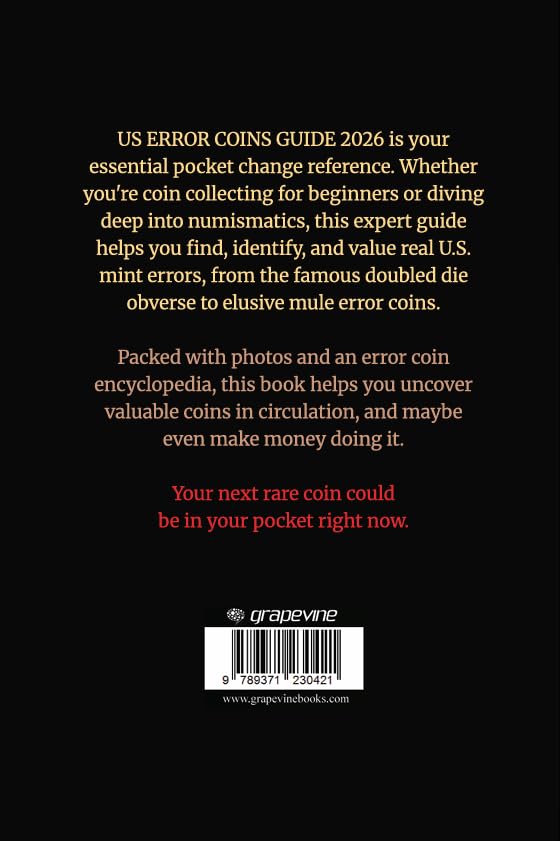 US ERROR COINS GUIDE 2026 (MINT MASTERS): The Official Price Guide to Find, Identify, and Value Rare Mint Errors in Your Pocket Change image 3