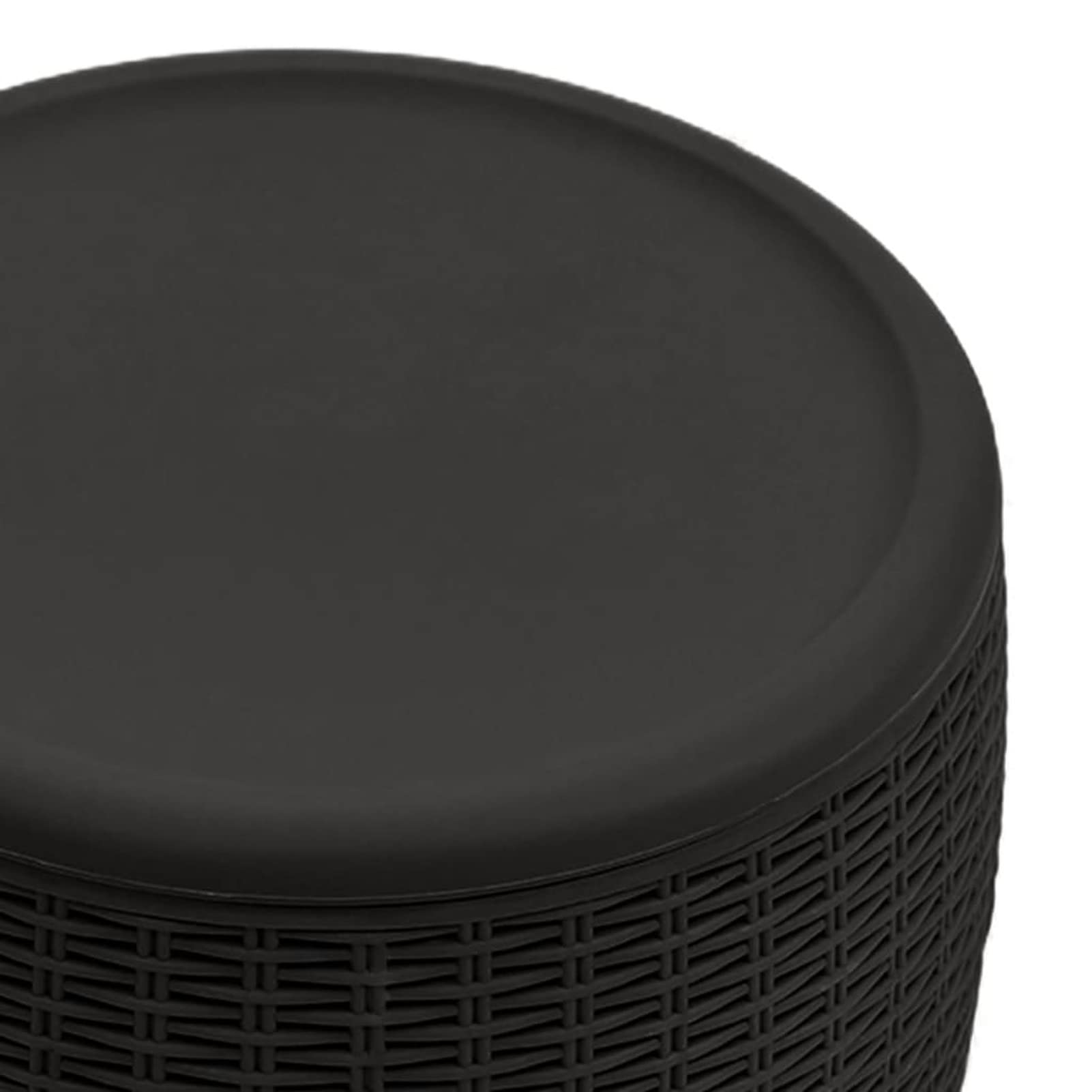 Gecheer Scatola di immagazzinaggio da giardino 4 in 1, in polipropilene, per esterni, organizer per attrezzi da giardino, cassapanca per balcone, piscina e terrazza