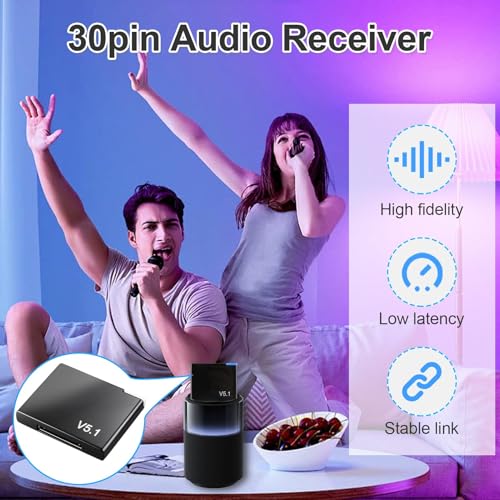 Image of 30 Pin Bluetooth Adapter Receiver for Bose iPod Sounddock