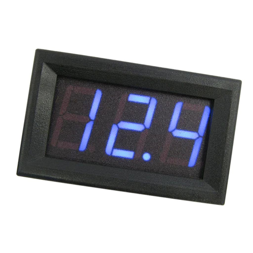 HEAVENGLOW 3 Wire Digital Display Volt Voltage Meter Voltmeter Car Motor 0.56'' Blue-image-31