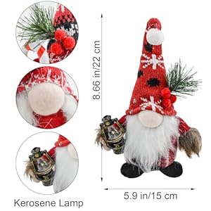 MrMrKura 2 Pcs Christmas Gnome Plush Decorations, Handmade Swedish Tomte Scandinavian Gnome Decor, Christmas Elf Decoration Ornaments for Valentines Gift MrMrKura 2 Pcs Christmas Gnome Plush Decorations Handmade Swedish Tomte Scandinavian Gnome Decor Christmas Elf Decoration Ornaments for Valentines Gift