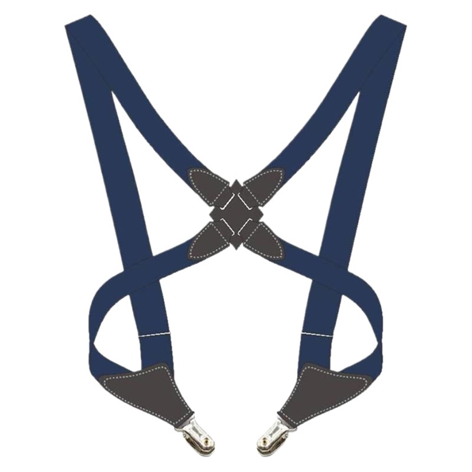 Bretelles pour Hommes Bretelles vintage tendance for femmes et hommes adultes, largeur de 2,5 cm, dos croisé, 2 clips latéraux, bretelles élastiques réglables for pantalon