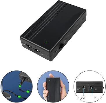 UPS Mini Uninterruptible Power Supply, 7800MAh 24W 12V 2A Portable UPS Battery Backup With Intelligent Circuit Protection For Routers, Modems, Switches, ONUONT Devices, Cameras, Webcams