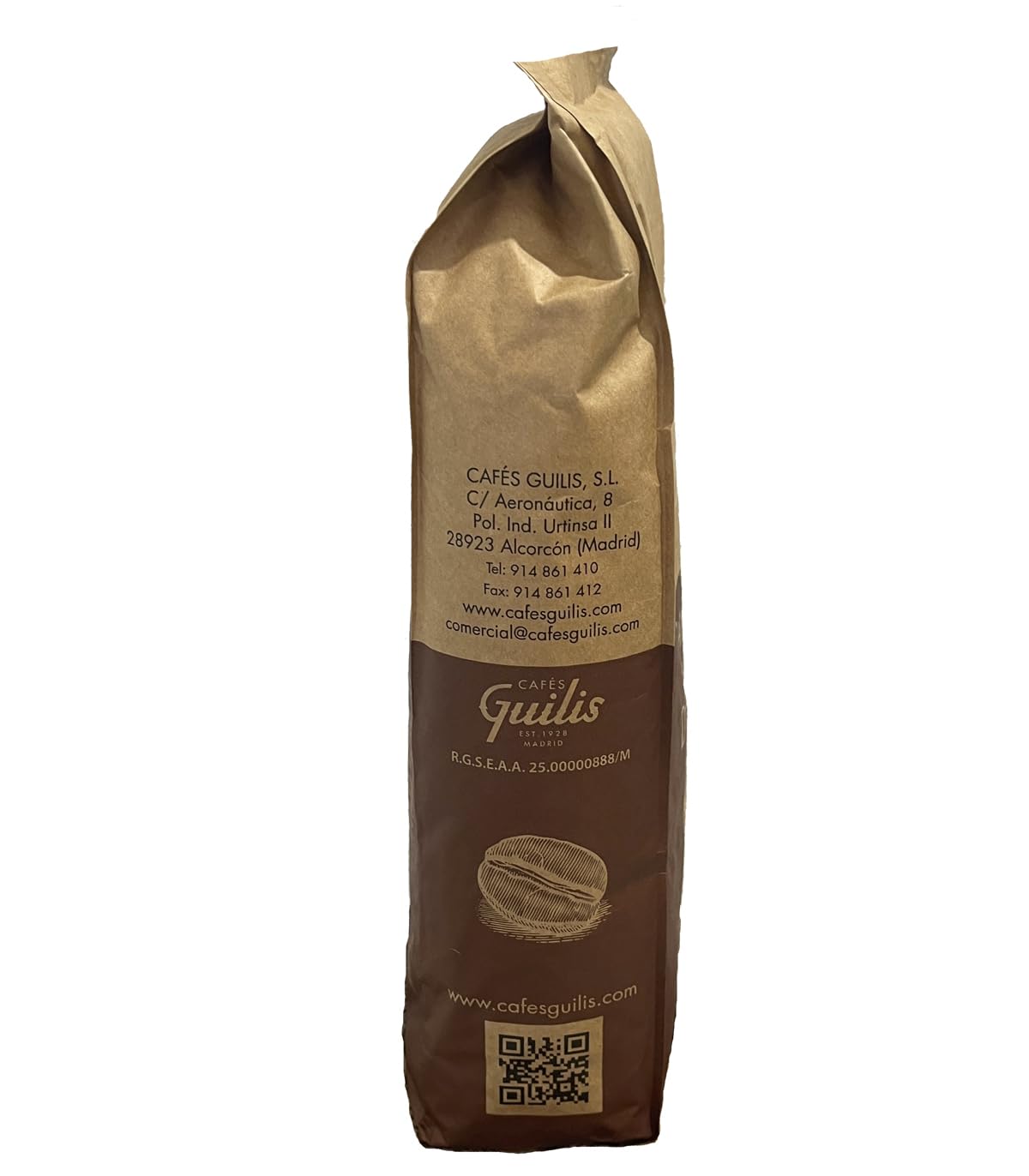 CAFES GUILIS DESDE 1928 AMANTES DEL CAFÉ -Café en Grano Origen Brasil 100% Arábica Natural - Tueste Artesanal Finca Icatu Minas Gerais 1 kg