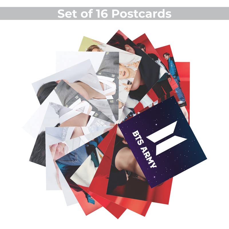 Image of Clickedin -BTS Photocard, 16 Pieces Korean Pop Lomo Photocard Set, Premium HD Quality BTS Photos
