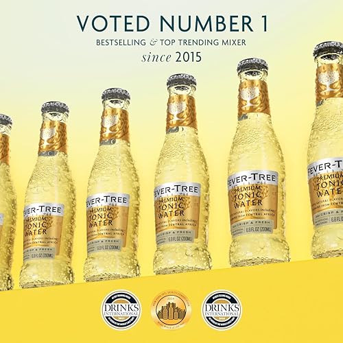 Image of Fever-Tree Tonic Water - Premium Mixer for Cocktails and Mocktails, 6.8 fl oz Bottles, Pack of 24 - Naturally Sourced, Non-GMO