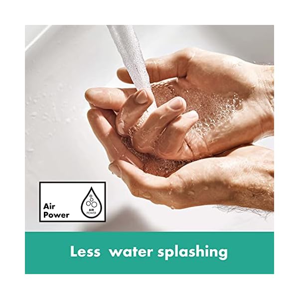 hansgrohe Waschtischarmatur Vivenis, Wasserhahn Bad mit Auslauf Höhe 110 mm, mit Zugstange, Badarmatur wassersparend… – Bild 7