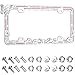 Valor LPF2HC005PNK Design License Plate Frame with Crystals