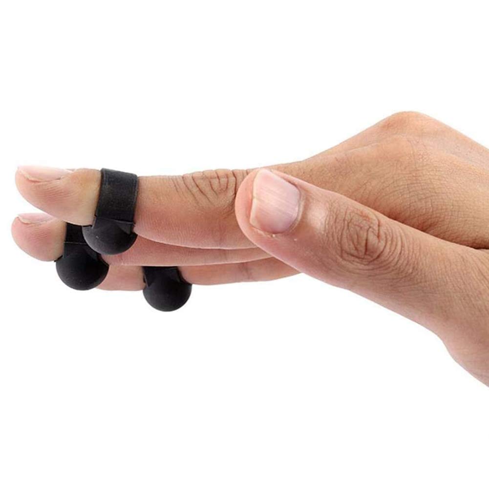 A K Akaddy 4pcs Stahlzunge Trommel Fingerpicks Silikon Gummi Handpan Fingerhülsen für die musikalische Ausbildung Konzert Mind Healing Yoga Meditation