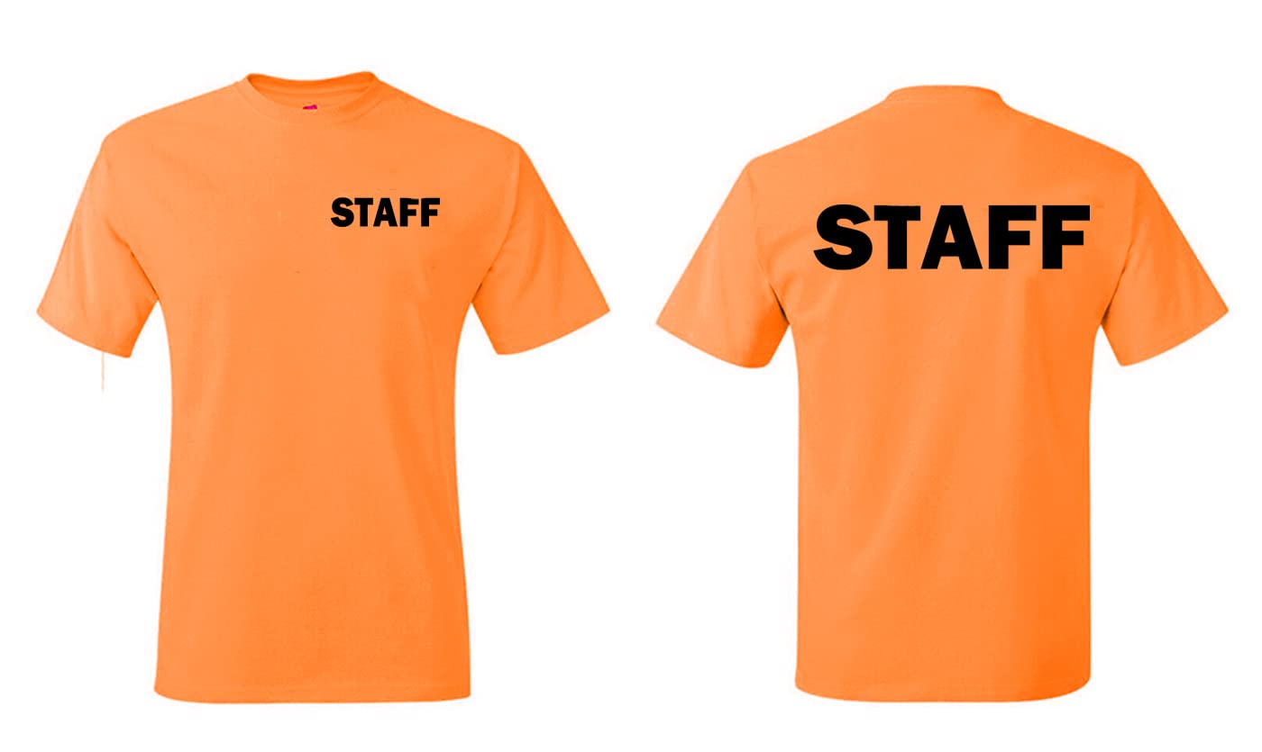 Southern Sisters Staff T-Shirt Uniform Short Sleeve Front and Back Print High Visibility Neon