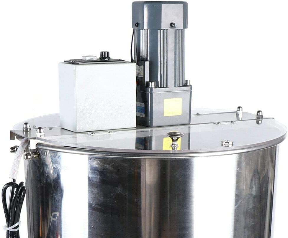 Elektrischer Honigschleuder 120W - 4 Rahmen Bienenschleuder aus Edelstahl Elektrisch Honig-Extraktor mit Abdeckung und… – Bild 3