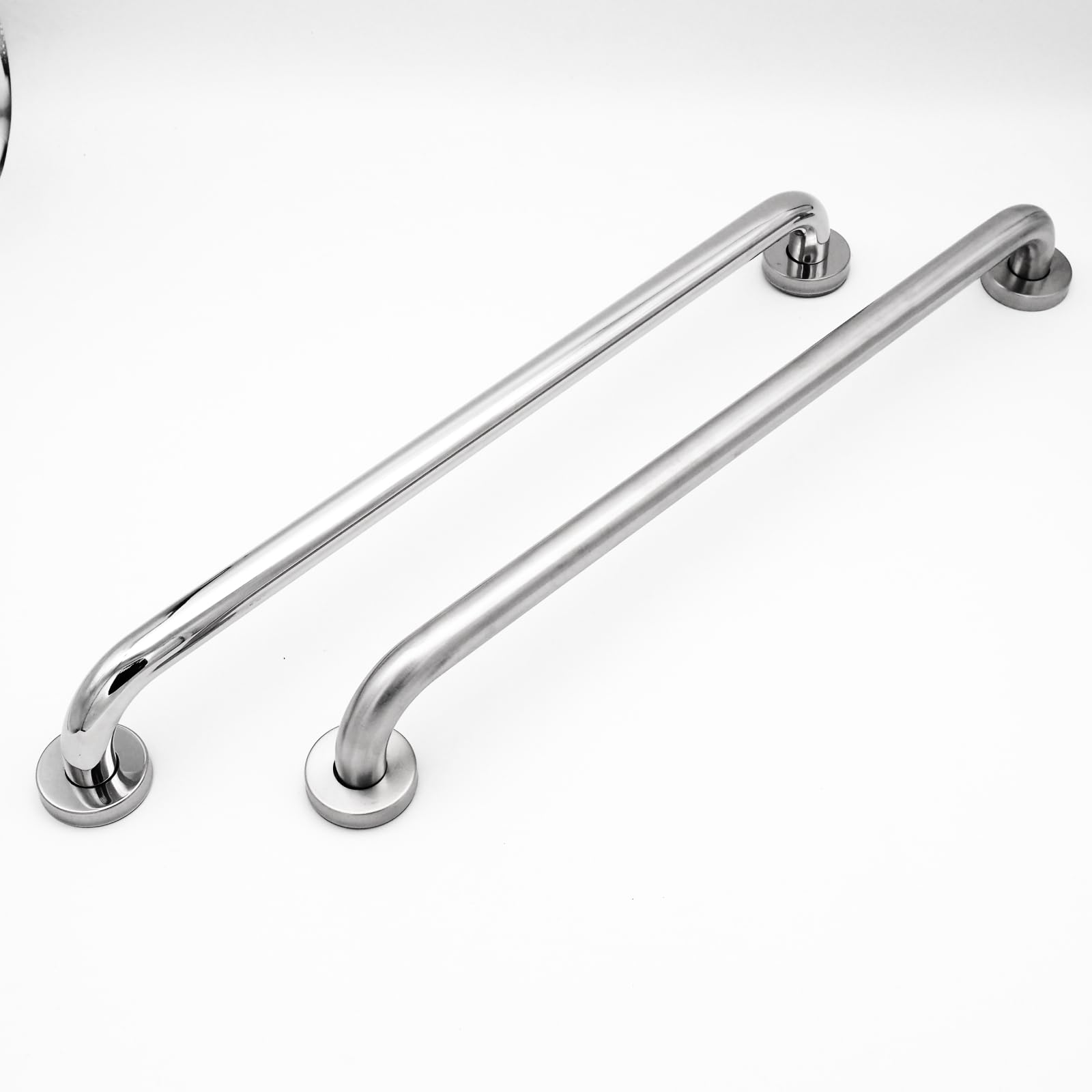 WITEN&NOCK Barre d'appui en acier inoxydable - 60 cm - Pour salle de bain et douche - Pour personnes âgées, salle de bain sans barrière - Mat